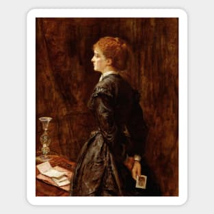 Yes or No? by John Everett Millais Magnet